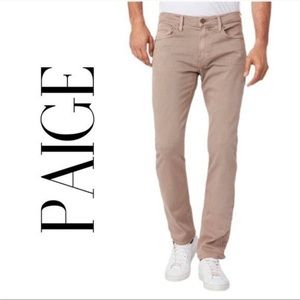 PAIGE FEDRAL STRAIGHT LEG JEAN IN TAN 30 X 32